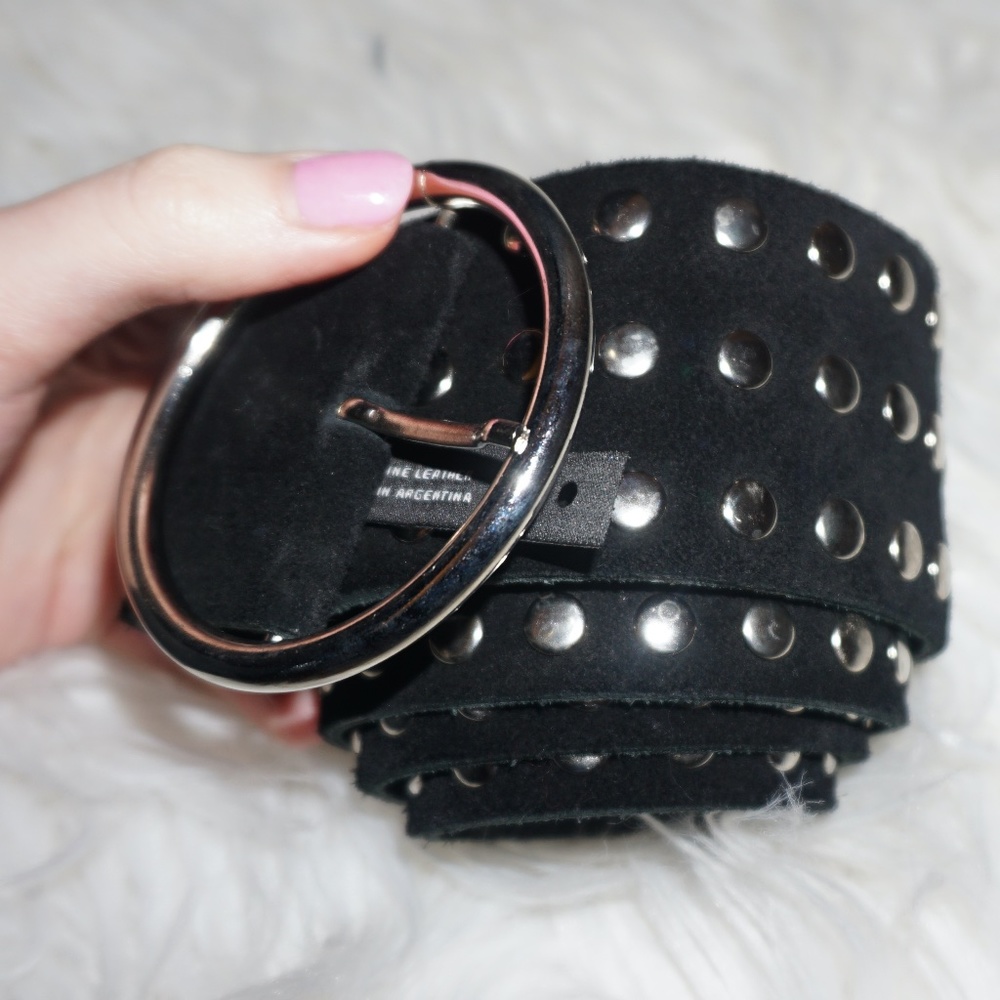 ADA Suede Studded Wrap Belt